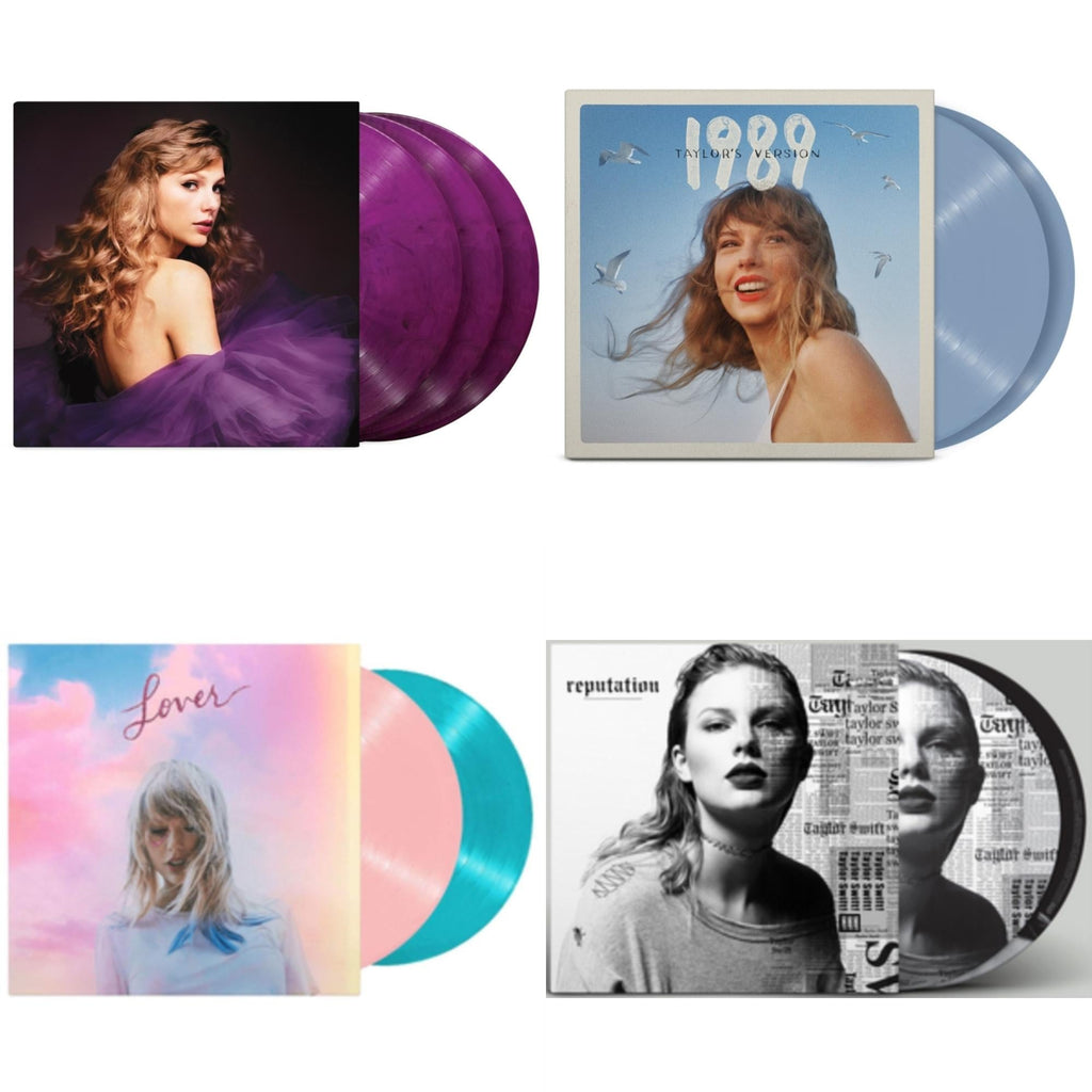 Taylor Swift - Speak Now (Taylor's Version) (Orchid Marbled Vinyl/3LP) & 1989 (Taylor's Version) (2LP/Crystal Skies Blue Vinyl) & Lover & Reputation (Picture Disc)