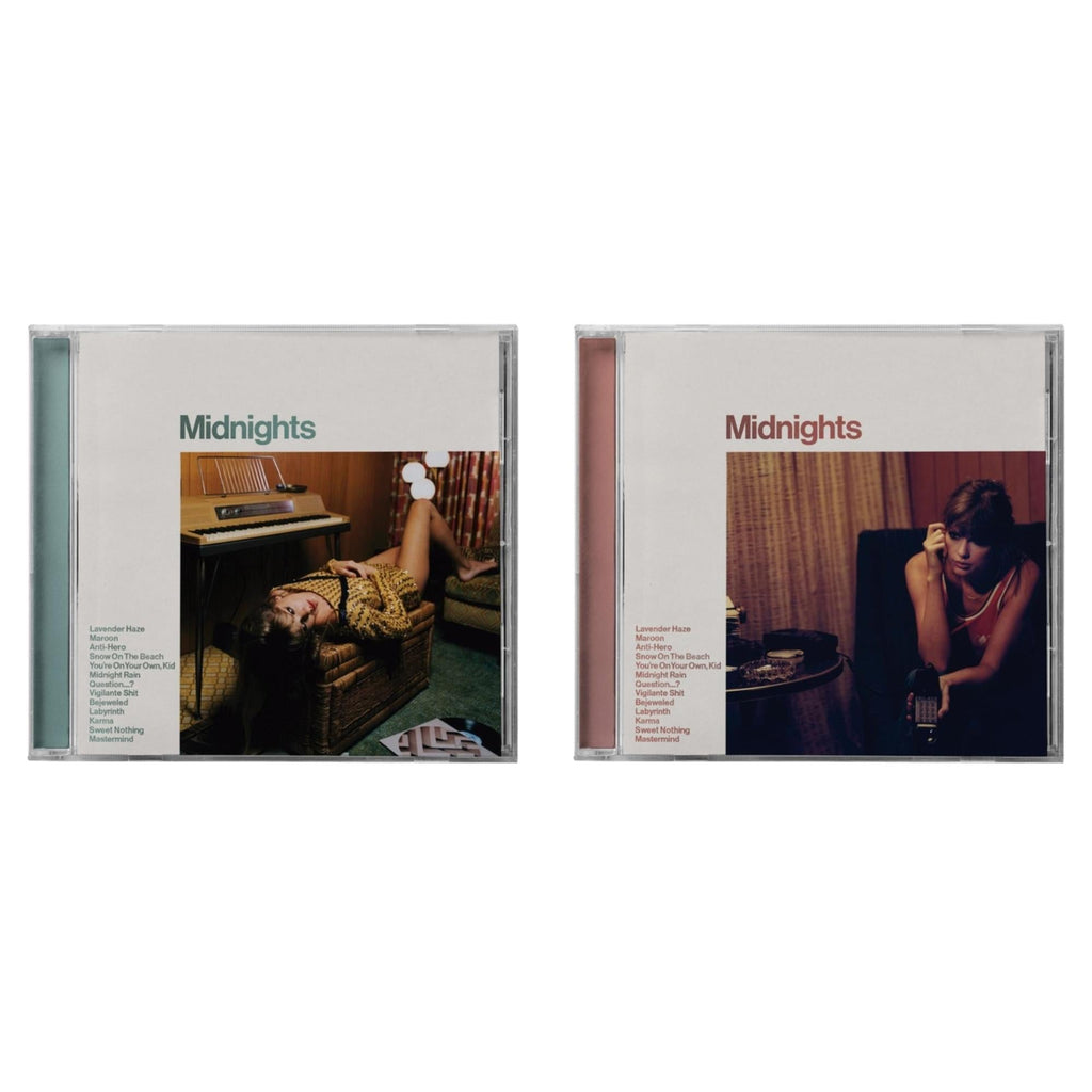 Taylor Swift - Midnights (X) (Jade Green CD) & Midnights (X) (Blood Moon CD)