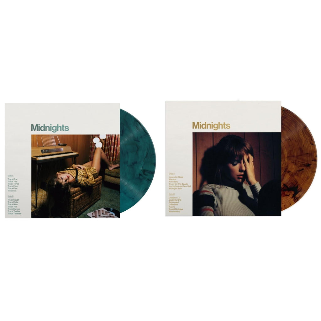 Midnights (X) (Jade Green LP Vinyl) & Midnights (X) (Mahogany Color LP Vinyl)