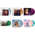 Taylor Swift - Taylor Swift - Evermore (Translucent Green Vinyl/2LP) & Midnights (X) (Moonstone Blue LP Vinyl) & Midnights (X) (Blood Moon LP Vinyl) & Speak Now (Taylor's Version) (Orchid Marbled Vinyl/3LP) & 1989 (Taylor's Version) (2LP/Crystal