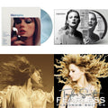 Taylor Swift - Fearless (Taylor's Version) (Gold Vinyl/3LP) & Midnights (X) (Moonstone Blue LP Vinyl) & Fearless Platinum Edition & Reputation (Picture Disc)