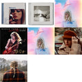 Evermore (X) & Red (Taylor's Version) (X) (2CD) & Midnights (X) (Moonstone Blue CD) & Tortured Poets Department (X) (Manuscript- Bonus Track) & Speak Now World Tour Live (CD/DVD) & Lover (Deluxe) (Version 2) & Lover