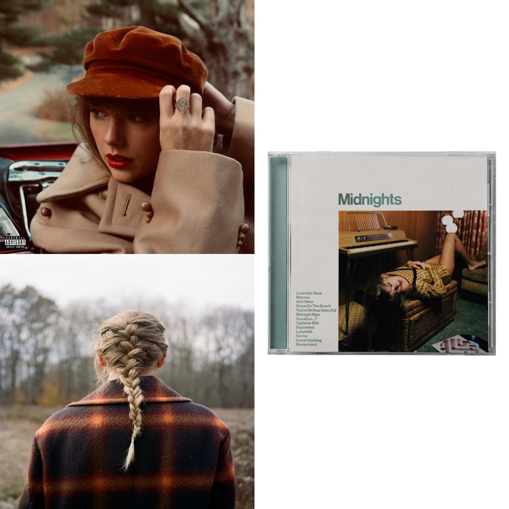 Evermore (X) & Red (Taylor's Version) (X) (2CD) & Midnights (X) (Jade Green CD)
