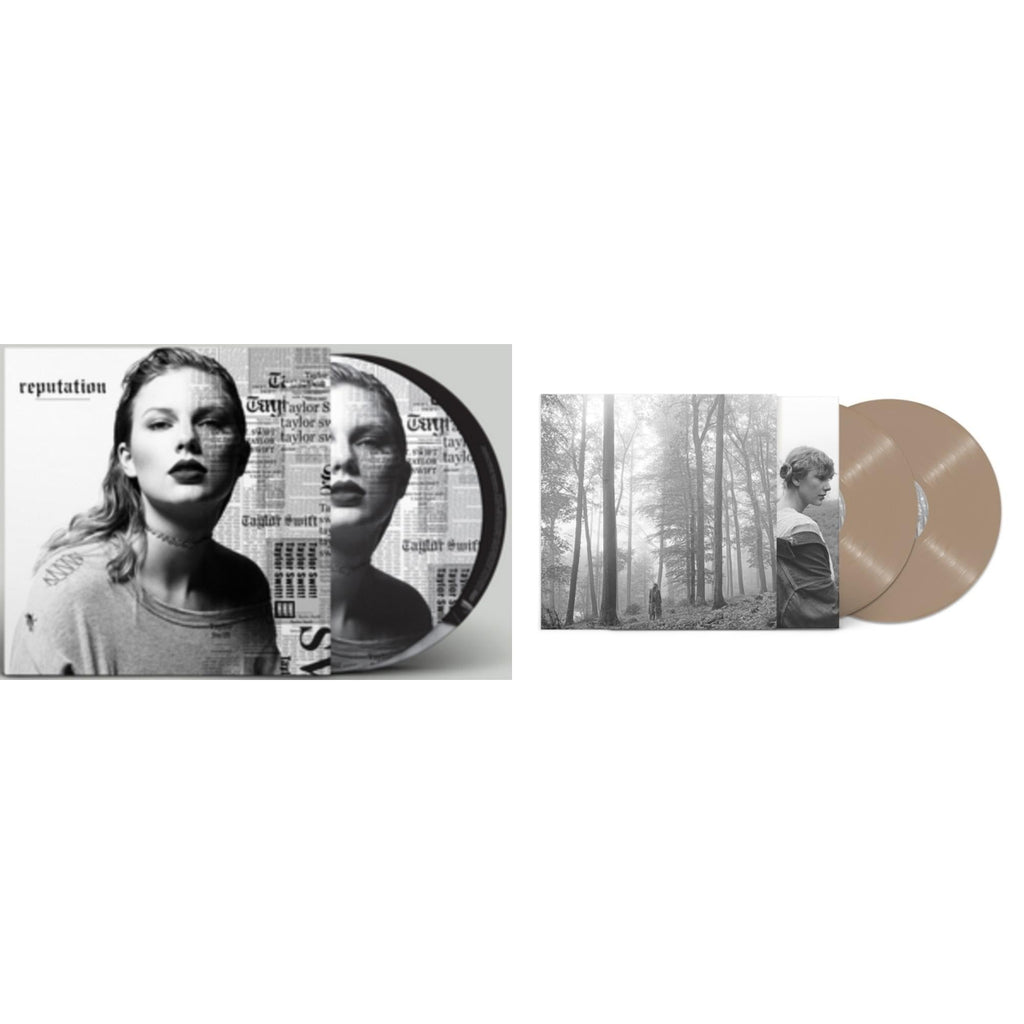 Taylor Swift - Folklore (X) (Beige Vinyl/2LP) & Reputation (Picture Disc)
