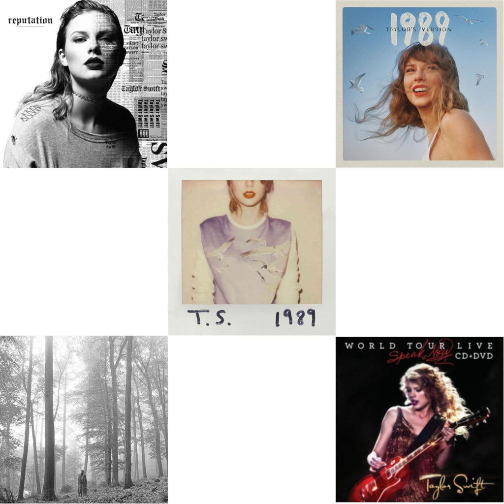 Taylor Swift - Folklore (Edited) & 1989 (Taylor's Version) & Speak Now World Tour Live (CD/DVD) & 1989 & Reputation