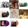 Taylor Swift - Taylor Swift - Evermore (Translucent Green Vinyl/2LP) & Fearless (Taylor's Version) (Gold Vinyl/3LP) & Red (Taylor's Version) (4LP) & Midnights (X) (Jade Green LP Vinyl) & Midnights (X) (Blood Moon LP Vinyl) & Speak Now (Taylor's