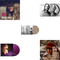Taylor Swift - Folklore (X) (Beige Vinyl/2LP) & Red (Taylor's Version) (4LP) & Speak Now (Taylor's Version) (Orchid Marbled Vinyl/3LP) & Red & Reputation (Picture Disc)