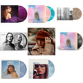 Taylor Swift - Folklore (X) (Beige Vinyl/2LP) & Red (Taylor's Version) (4LP) & Midnights (X) (Moonstone Blue LP Vinyl) & Speak Now (Taylor's Version) (Orchid Marbled Vinyl/3LP) & 1989 (Taylor's Version) (2LP/Crystal Skies Blue Vinyl) & Lover (2LP) &