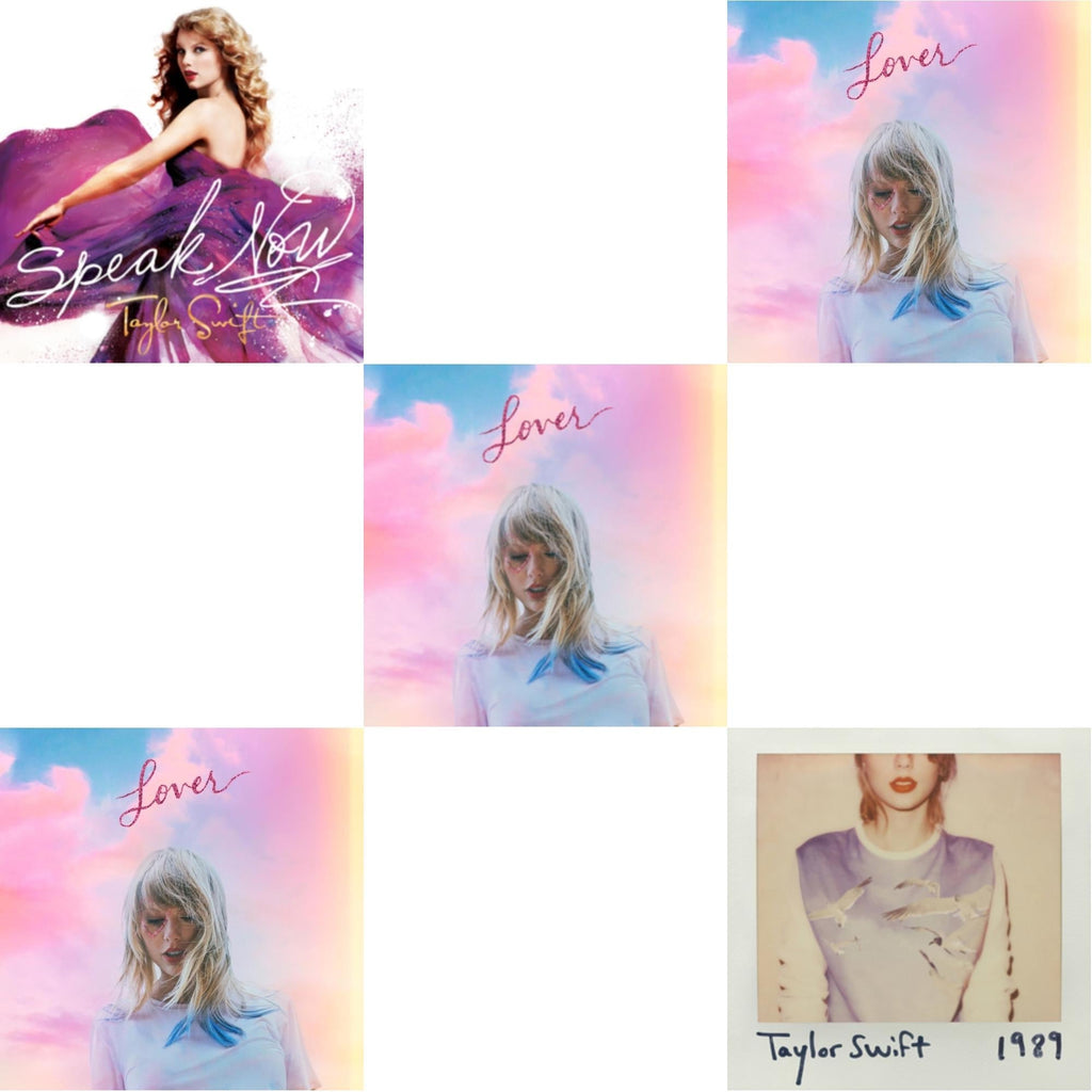 Taylor Swift - Speak Now & 1989 & Lover (Deluxe) (Version 1) & Lover (Deluxe) (Version 2) & Lover - CD Bundle