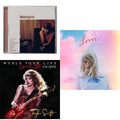 Taylor Swift - Midnights (X) (Blood Moon CD) & Speak Now World Tour Live (CD/DVD) & Lover (Deluxe) (Version 1)