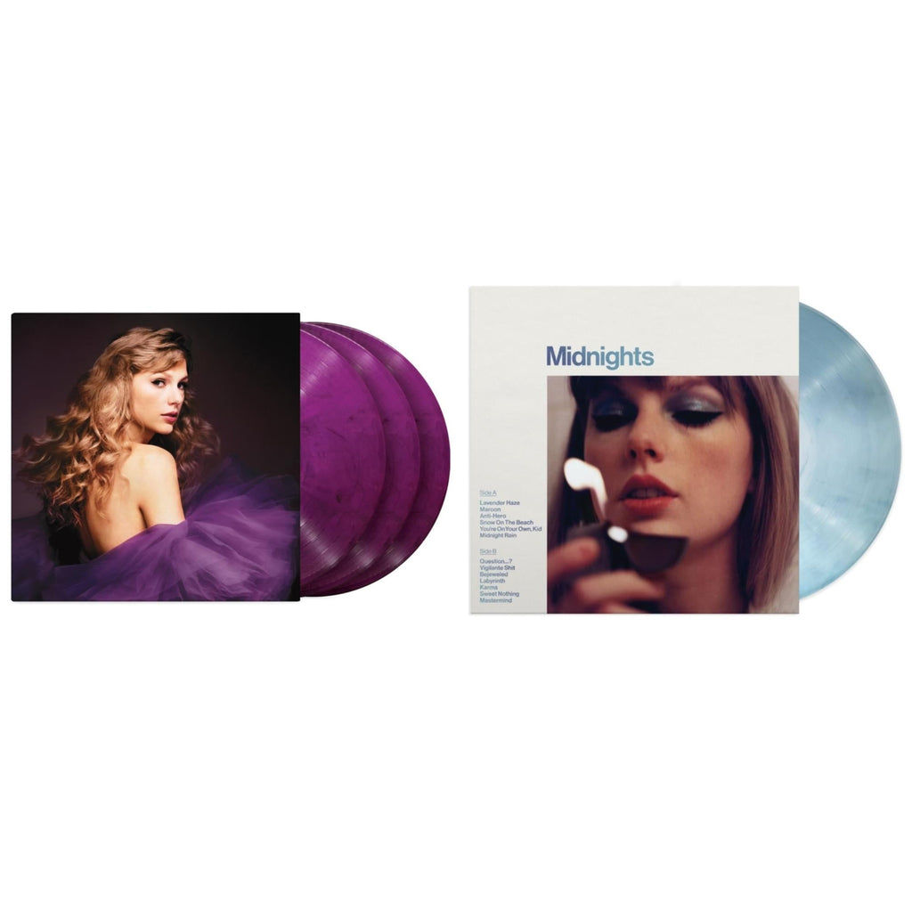 Midnights (X) (Moonstone Blue LP Vinyl) & Speak Now (Taylor's Version) (Orchid Marbled Vinyl/3LP)