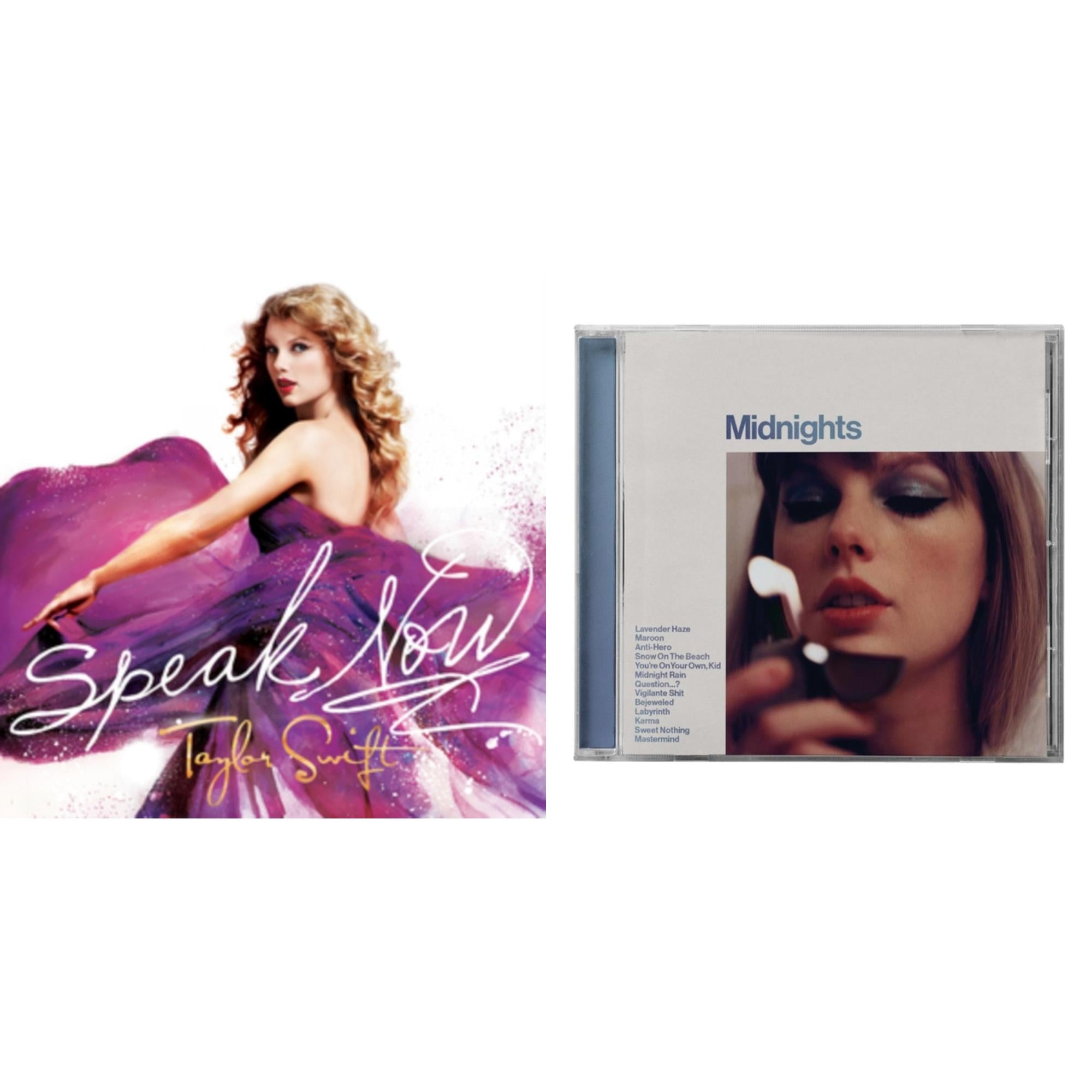 Midnights (X) (Moonstone Blue CD) & Speak Now