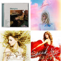 Taylor Swift - Midnights (X) (Jade Green CD) & Lover (Deluxe) (Version 4) & Fearless & Speak Now