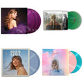 Taylor Swift - Evermore (Translucent Green Vinyl/2LP) & Speak Now (Taylor's Version) (Orchid Marbled Vinyl/3LP) & 1989 (Taylor's Version) (2LP/Crystal Skies Blue Vinyl) & Lover