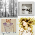 Taylor Swift - Folklore (Edited) & Tortured Poets Department (X) (Manuscript- Bonus Track) & 1989 & Fearless - CD Bundle