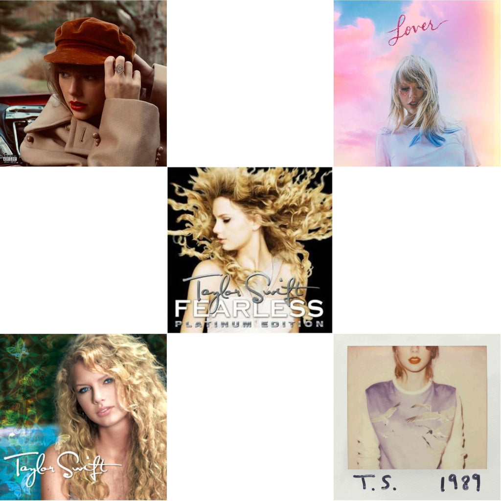 Taylor Swift - Red (Taylor's Version) (Edited) (2CD) & Taylor Swift & Fearless & Lover (Deluxe) (Version 2) & 1989
