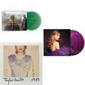 Taylor Swift - Evermore (Translucent Green Vinyl/2LP) & Speak Now (Taylor's Version) (Orchid Marbled Vinyl/3LP) & 1989