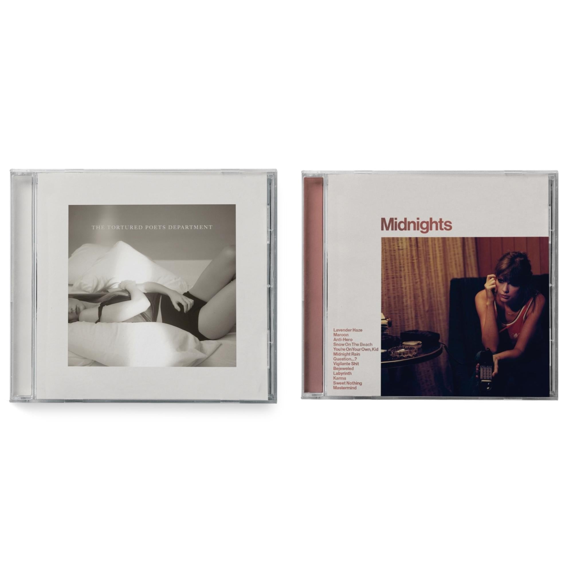 Midnights (X) (Blood Moon CD) & Tortured Poets Department (X) (Manuscript- Bonus Track)