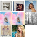Taylor Swift - Folklore (X) & Midnights (X) (Moonstone Blue CD) & 1989 (Taylor's Version) & Tortured Poets Department (X) (Manuscript- Bonus Track) & Taylor Swift & 1989 & Lover (Deluxe) (Version 2) & Lover