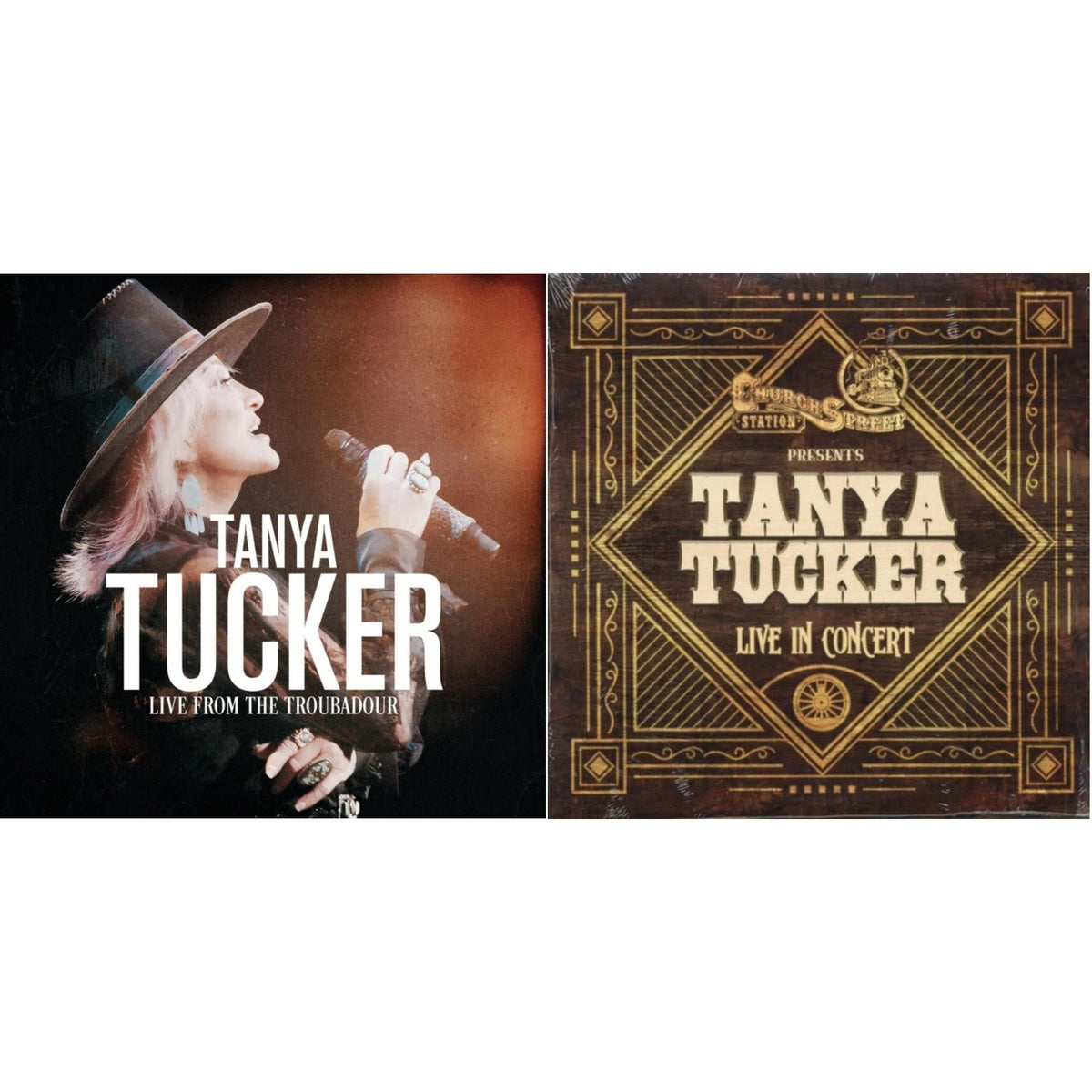 Tanya Tucker - Live From The Troubadour (Black/Pink/Blue Splatter Vinyl/2LP) & Live At Church Street Station