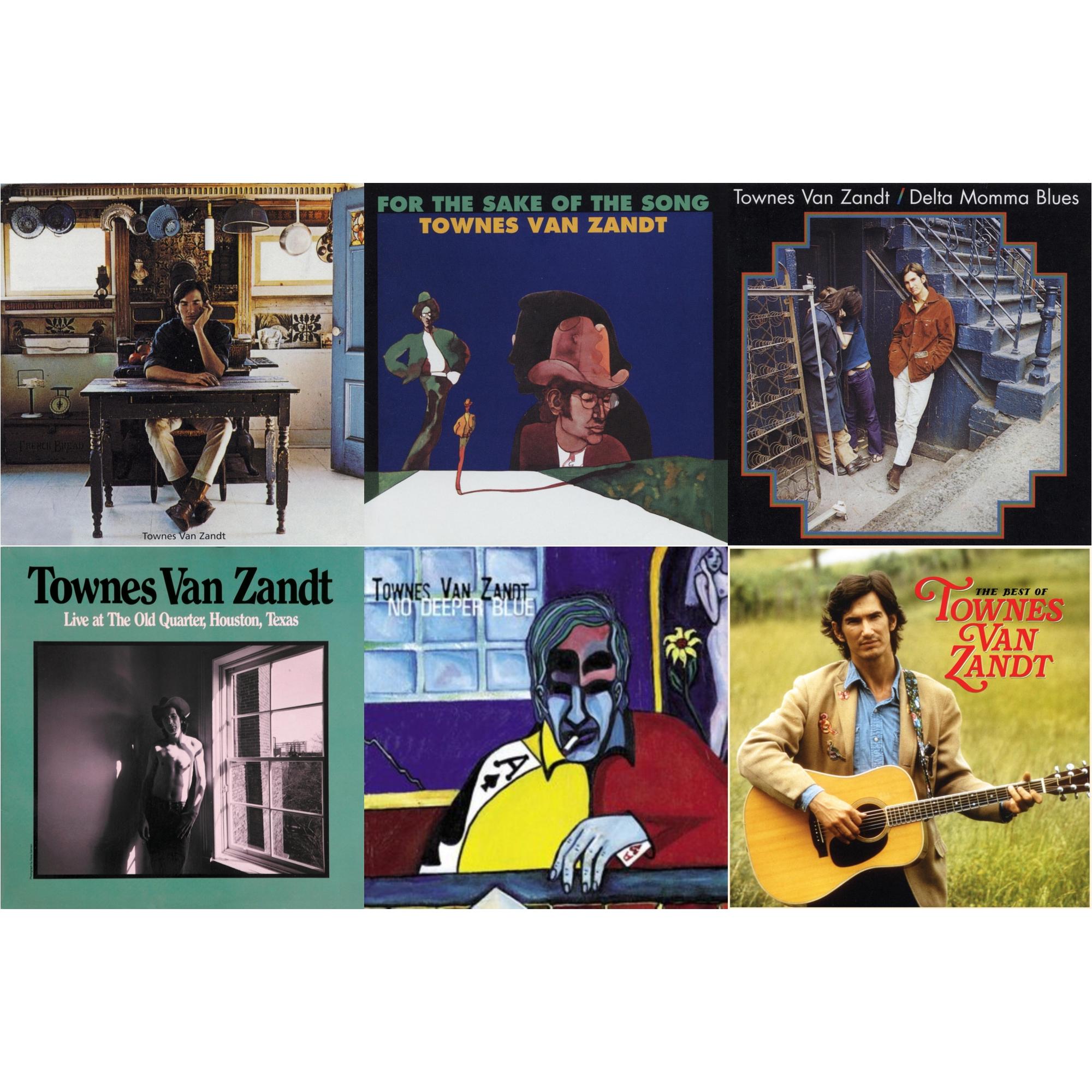 Townes Van Zandt & For The Sake Of The Song & Delta Momma Blues & Live At The Old Quarter Houston Texas & No Deeper Blue & Best Of Townes Van Zandt