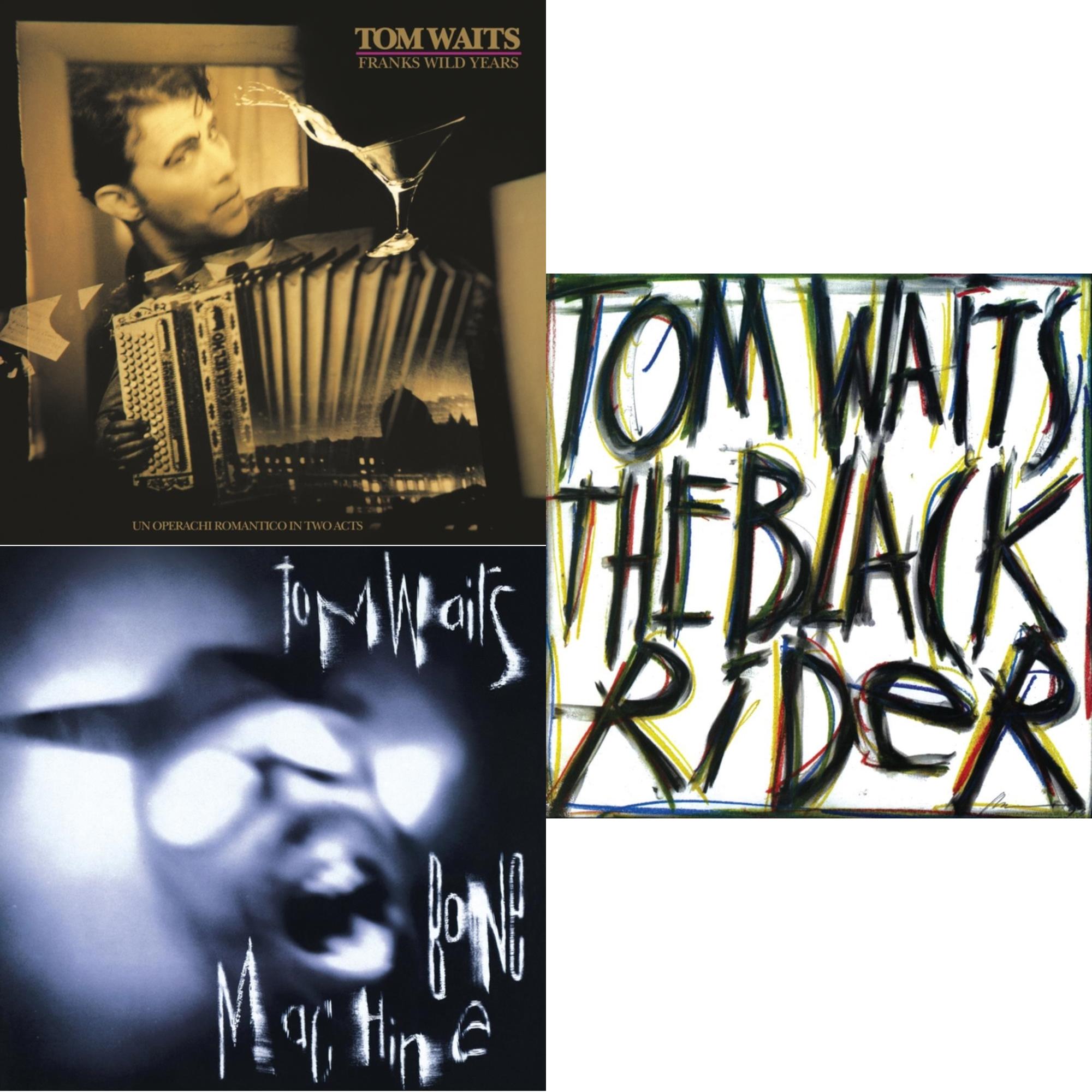Tom Waits - Frank's Wild Years (Remaster) & Bone Machine (Remaster) & Black Rider (Remaster) - LP Vinyl Bundle