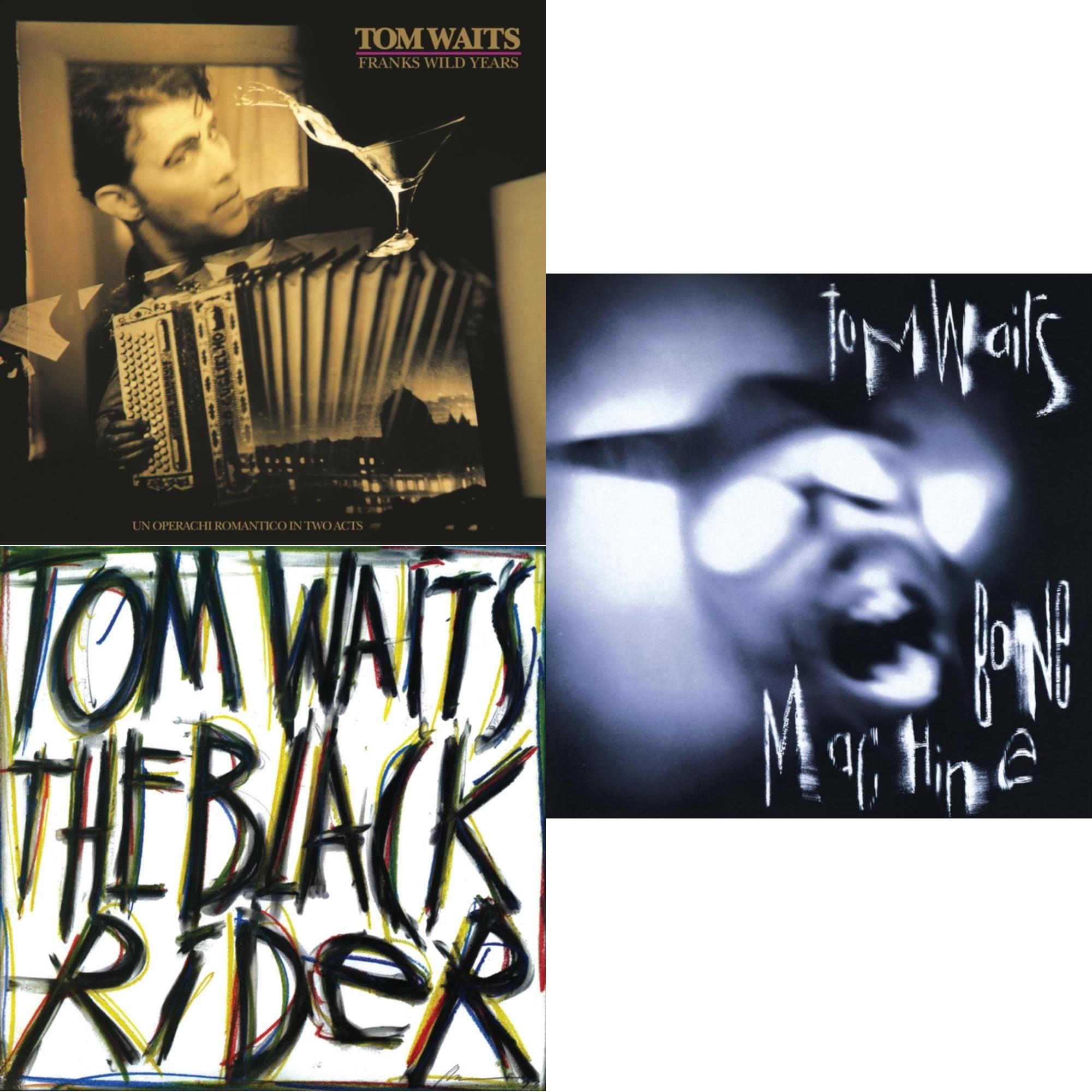 Tom Waits - Frank's Wild Years (Remaster) & Black Rider (Remaster) & Bone Machine (Remaster) - LP Vinyl Bundle