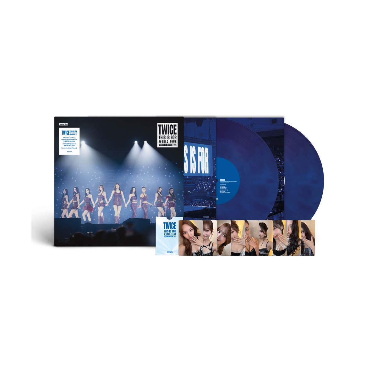 TWICE – TWICE Special Vinyl (THIS IS FOR) WORLD TOUR FINALE in SEOUL - LIVE (Neptune Blue 2-LP Vinyl) Vinyl Record
