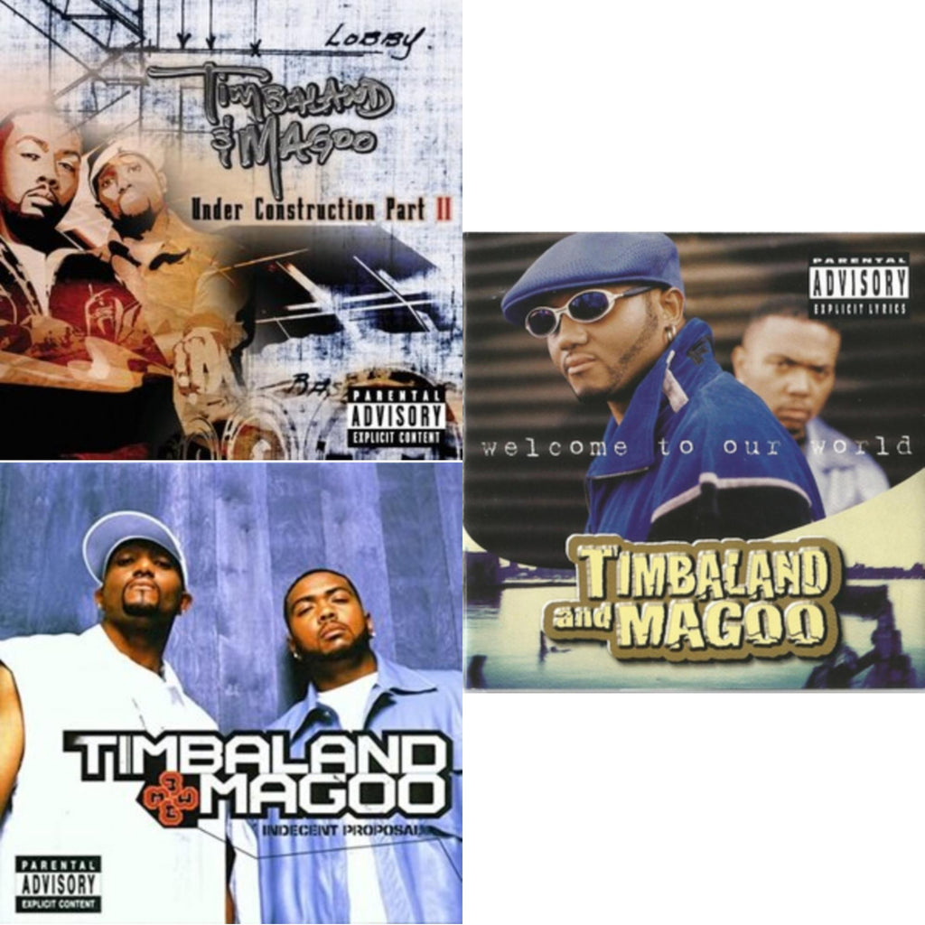 Timbaland & Magoo - Under Construction Ii & Indecent Proposal & Welcome To Our World - LP Vinyl Bundle