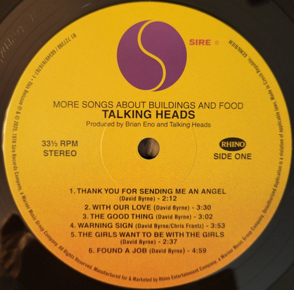 Talking Heads – More Songs About Buildings And Food (4-LP Vinyl) Vinyl Record