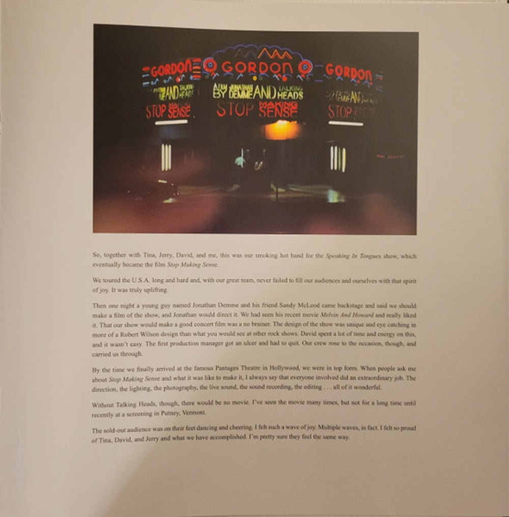 Talking Heads – Stop Making Sense (2-LP Vinyl) Vinyl Record