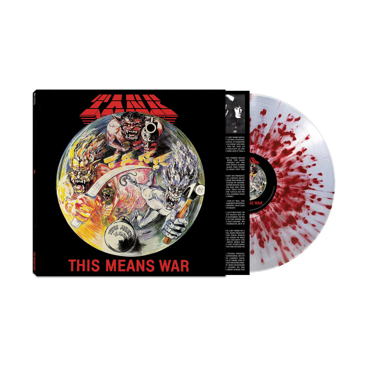 Tank – This Means War - (Clear / Red Splatter LP Vinyl) Vinyl Record