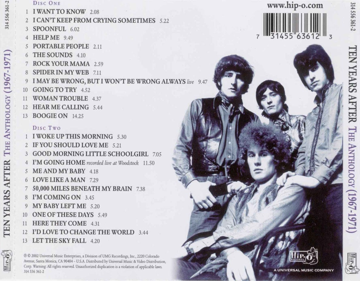Ten Years After – Anthology 1967-1971 (2-CD) Music CD