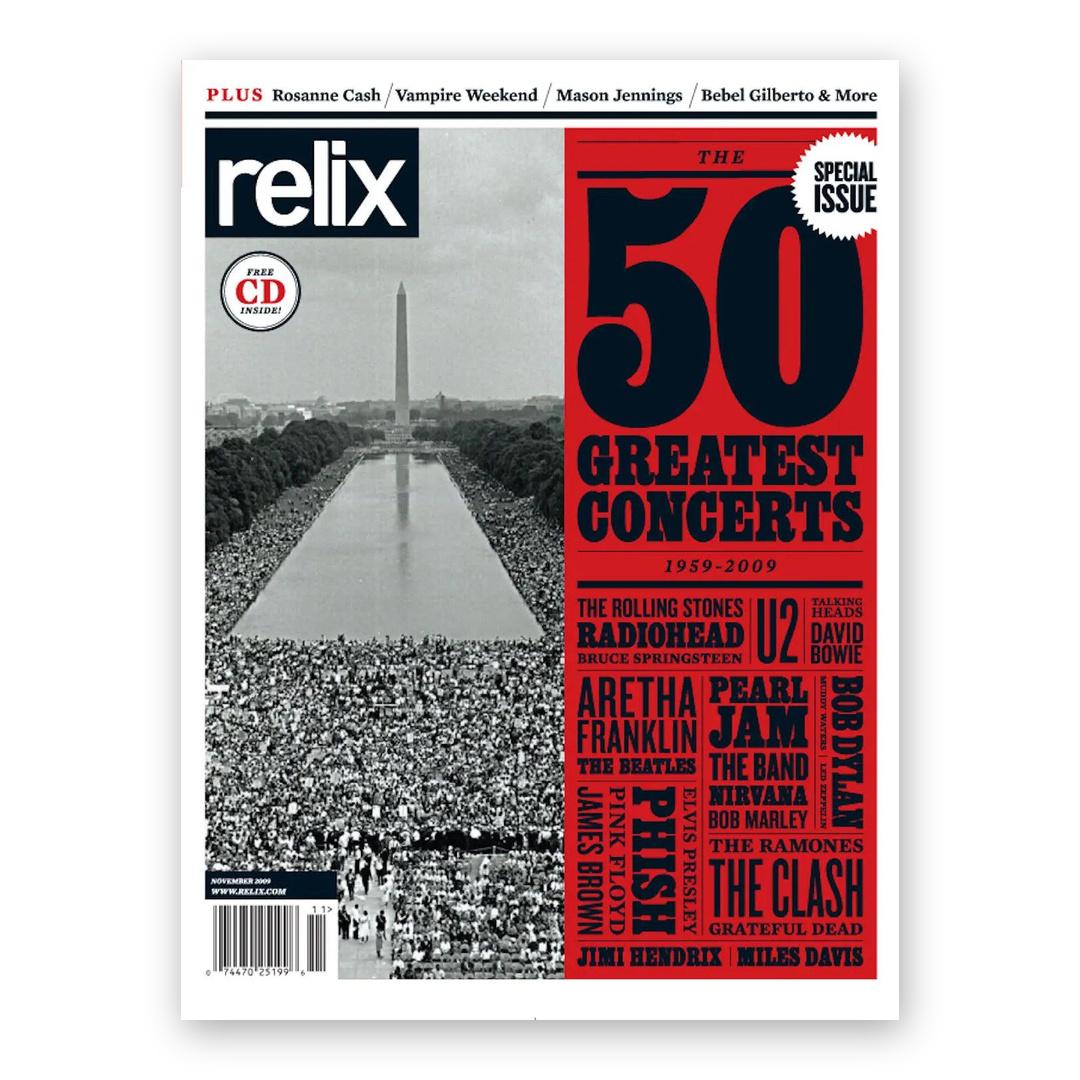 The 50 Greatest Concerts - November 2009 Relix Issue Magazine