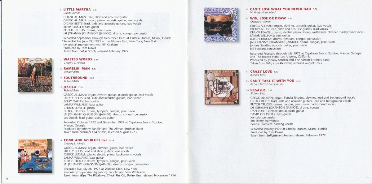 The Allman Brothers Band – Gold (2-CD) Music CD