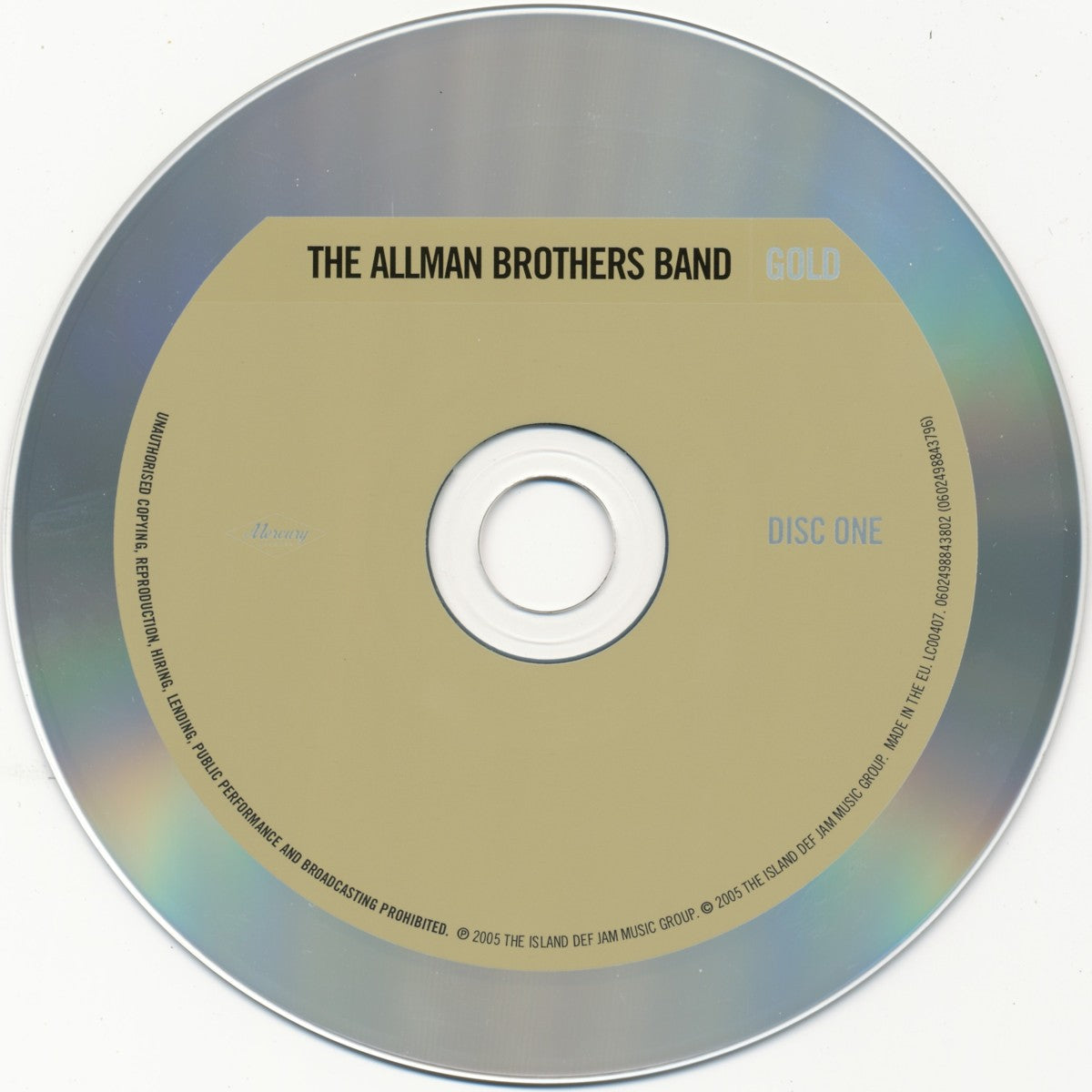 The Allman Brothers Band – Gold (2-CD) Music CD