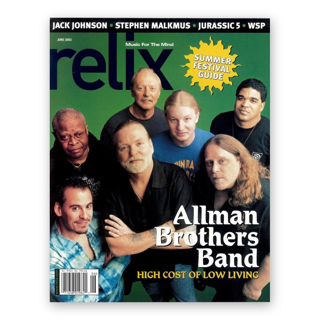 The Allman Brothers Band - June 2003 Relix Issue Magazine
