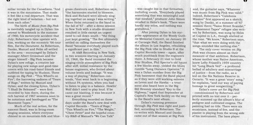 The Band – Music From Big Pink: 50th Anniversary Music CD