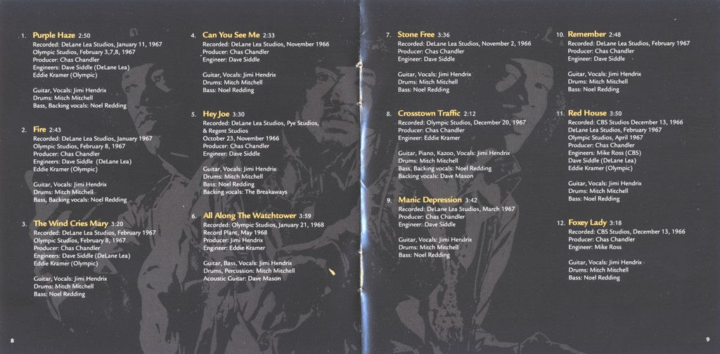 The Jimi Hendrix Experience – Smash Hits Music CD