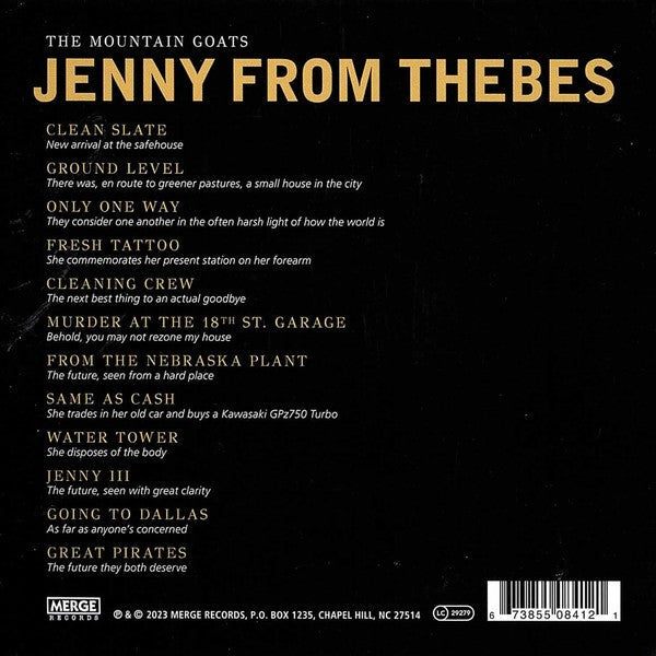 The Mountain Goats – Jenny From Thebes Music CD
