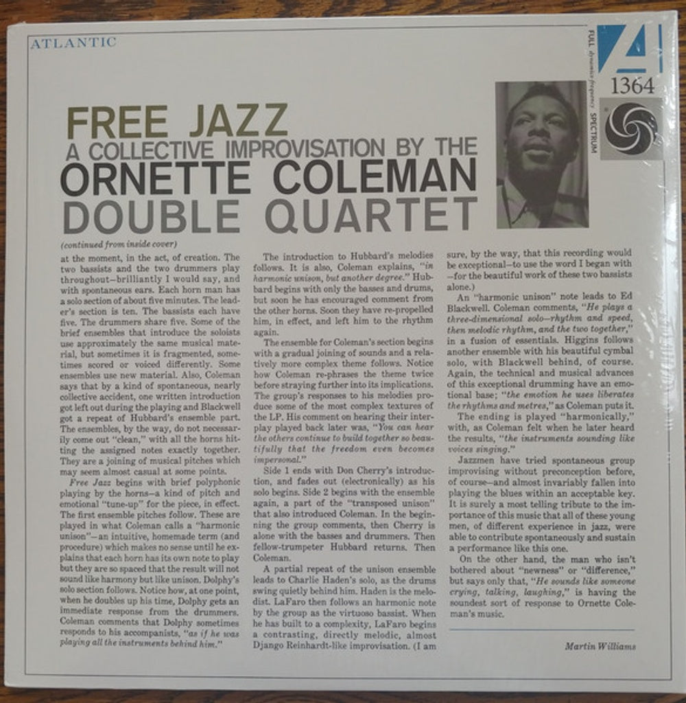 The Ornette Coleman Double Quartet – Free Jazz (LP Vinyl) Vinyl Record