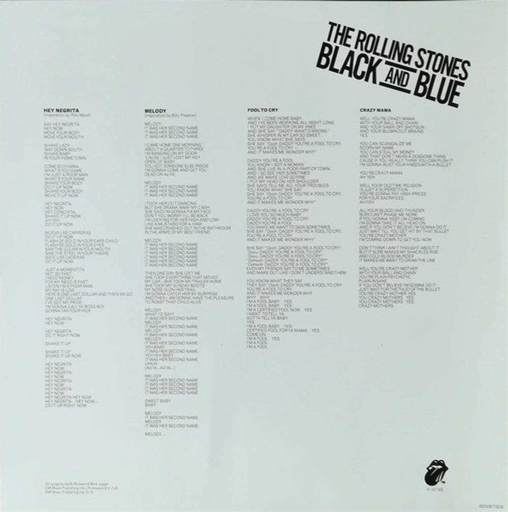 The Rolling Stones – Black And Blue: Remastered (LP Vinyl) Vinyl Record