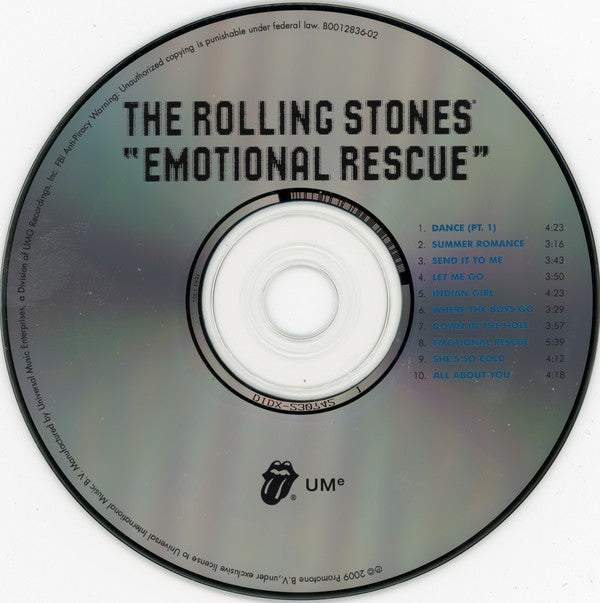 The Rolling Stones – Emotional Rescue Music CD