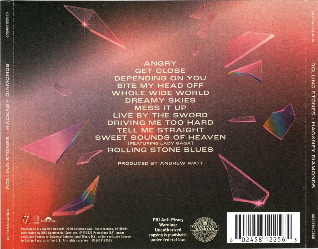The Rolling Stones – Hackney Diamonds Music CD