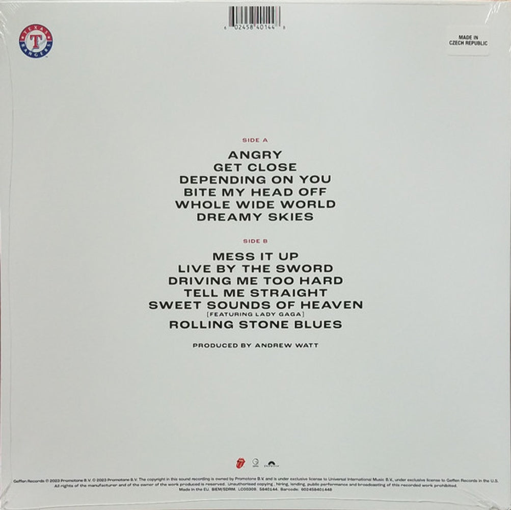 The Rolling Stones – Hackney Diamonds (Texas Rangers LP Vinyl) Vinyl Record