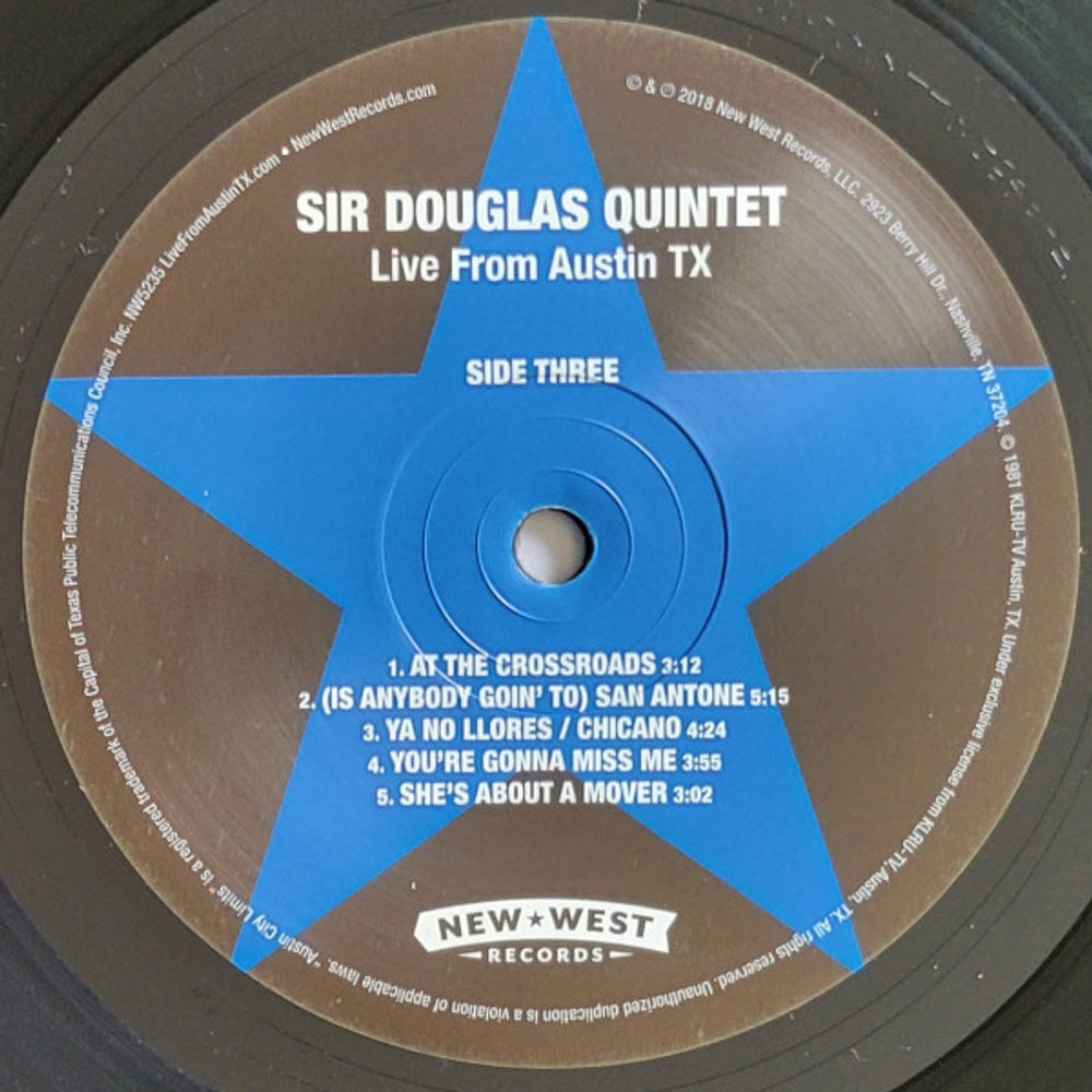 The Sir Douglas Quintet – Live From Austin, TX (2-LP Vinyl) Vinyl Record
