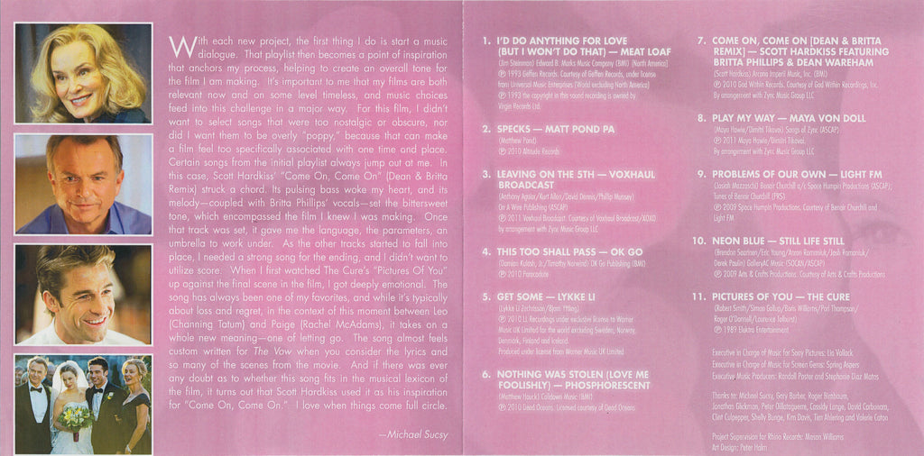 The Vow - Music From The Motion Picture Music CD