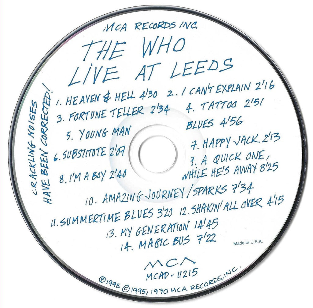 The Who – Live At Leeds (Remastered CD) Music CD