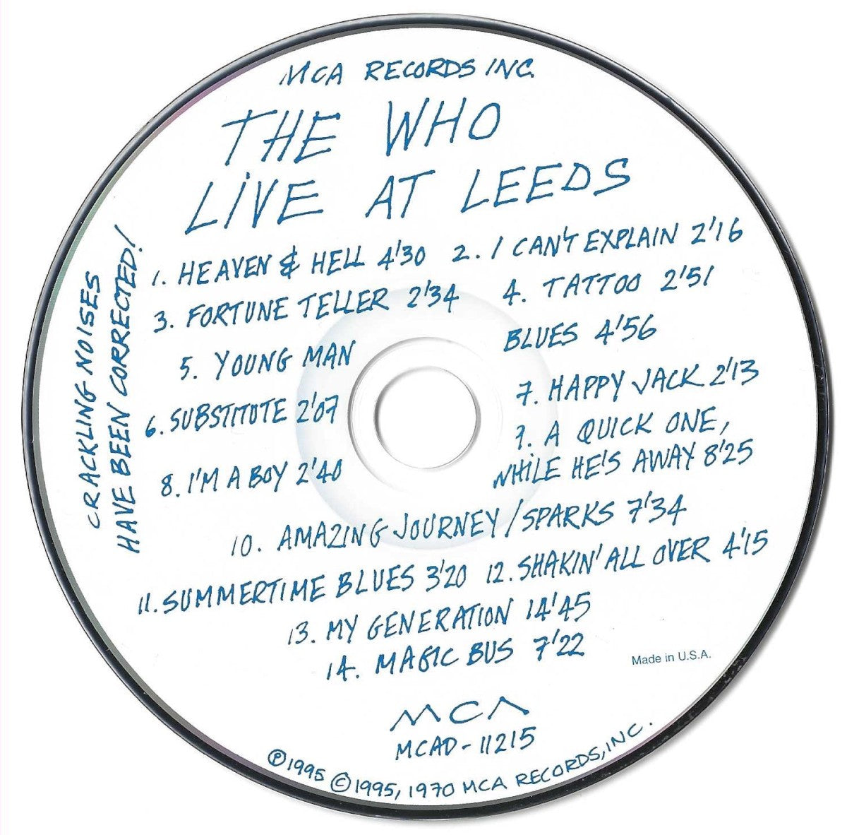 The Who – Live At Leeds (Remastered CD) Music CD