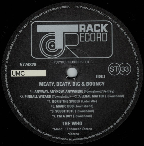The Who – Meaty Beaty Big & Bouncy (LP Vinyl) Vinyl Record